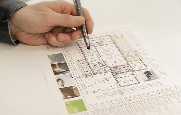 omakotitalon valaistussuunnittelu_ledstore - LedStore Omakotitalon valaistussuunnitelmat tehdään pohjakuvaan